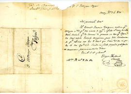 Carta a Domingo Otaegui de Diego Antonio Barros 01