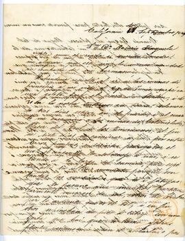 Carta de chileno en minas de California EEUU