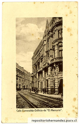 Postal Esmeralda Edificio de El Mercurio 1 - Valparaíso