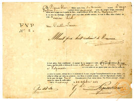 Comprobante envío de encomiendas desde Francia de Juan Egaña 02