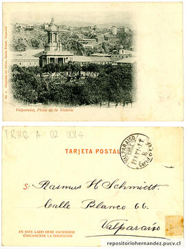 Postal Plaza de la victoria 1 - Valparaíso